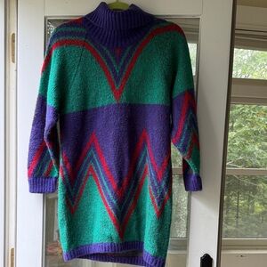 Vintage Wool Sweater Dress